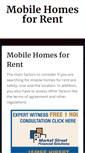 Mobile Screenshot of mobilehomesforrent.org