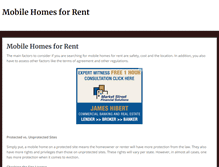 Tablet Screenshot of mobilehomesforrent.org
